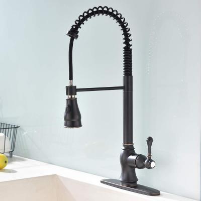 Antique Pull Down Sprayer Oil Rubbed Bronze Kitchen Faucet, Kitchen Si...