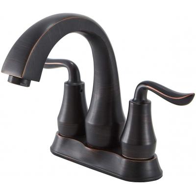 SHACO Lavatory Vanity 2-handle Oil Rubbed Bronze Bathroom Faucet, Stai...